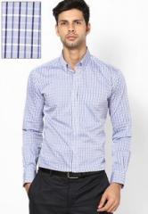 Park Avenue Blue Slim Fit Formal Shirt men