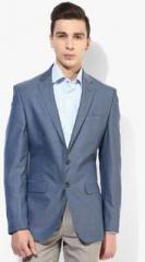 Park Avenue Blue Solid Blazer men