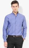 Park Avenue Blue Solid Slim Fit Formal Shirt men