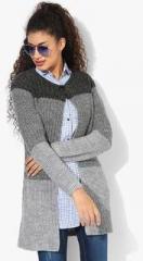 Park Avenue Grey Self Pattern Shrug women