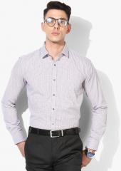 Park Avenue Grey Slim Fit Checked Formal Shirt men