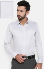 Park Avenue Grey Slim Fit Solid Formal Shirt men