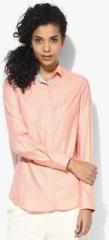 Park Avenue Peach Printed Shirt women