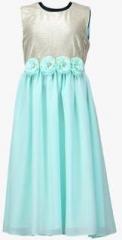 Peaches Aqua Blue Casual Dress girls