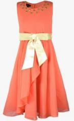 Peaches Orange Party Dress girls