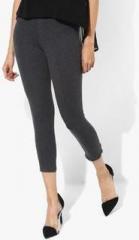 People Dark Grey Solid Jeggings women