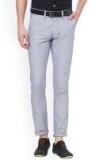 People Men Blue Slim Fit Solid Chinos