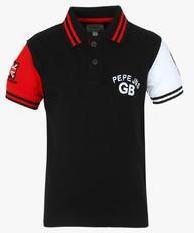 Pepe Jeans Black Polo Shirt boys