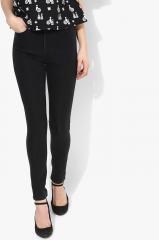 Pepe Jeans Black Skinny Fit High Rise Clean Look Jeans women