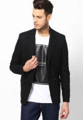 Pepe Jeans Black Solid Blazer men