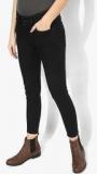 Pepe Jeans Black Solid Mid Rise Skinny Fit Jeans women