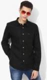 Pepe Jeans Black Solid Slim Fit Casual Shirt men