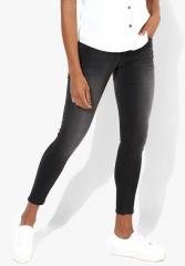 Pepe Jeans Black Washed Slim Fit Mid Rise Skinny Fit Jeans women