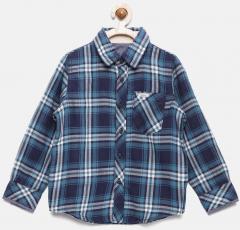 Pepe Jeans Blue Checked Casual Shirt boys