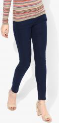 Pepe Jeans Blue Jeggings Super Skinny Fit Mid Rise Clean Look Jeans women