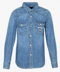 Pepe Jeans Blue Regular Fit Casual Shirt boys