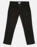 Pepe Jeans Boys Black Regular Fit Mid Rise Clean Look Jeans