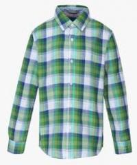 Pepe Jeans Green Regular Fit Casual Shirt boys