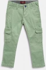 Pepe Jeans Green Solid Cargo Pants boys