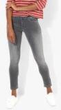 Pepe Jeans Grey Washed Mid Rise Skinny Fit Jeans Women