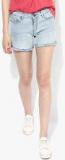 Pepe Jeans Light Blue Washed Shorts women