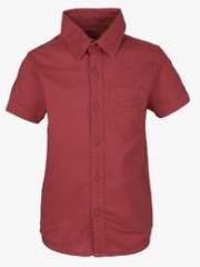 Pepe Jeans Maroon Casual Shirt boys