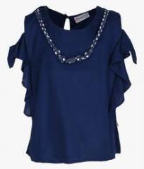 Peppermint Navy Blue Casual Top girls