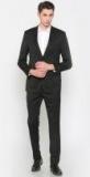 Peter England Black Tailored Fit Formal Suit