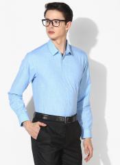 Peter England Blue Regular Fit Formal Shirt men