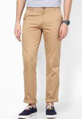 Peter England Khaki Slim Fit Chinos men