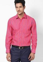 Peter England Red Full Sleeve Formal Shirt men