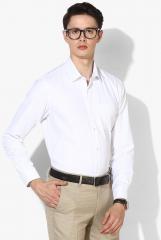 Peter England White Regular Fit Formal Shirt men