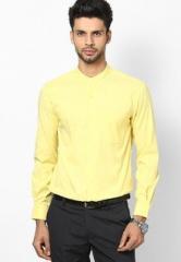 Peter England Yellow Formal Shirt men