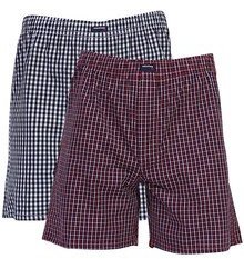 Phosphorus Red & Black Color 2 Pack Boxers men