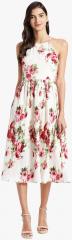 Pluss Off White Printed Shift Dress women