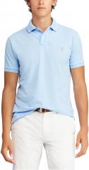 Polo Ralph Lauren Blue Solid Polo Collar T Shirt men