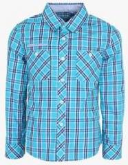 Poppers By Pantaloons Blue Casual Shirt boys