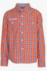 Poppers By Pantaloons Orange Casual Shirt boys