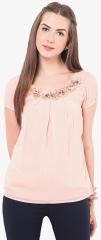 Porsorte Peach Embellished Blouse women