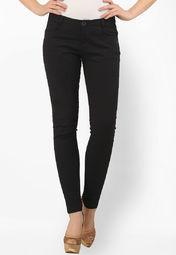 Xpose Black Solid Jeans Women