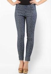 Xpose Blue Printed Jeans Women