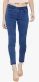 Xpose Blue Solid Mid Rise Skinny Fit Jeans Women