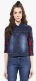 Xpose Blue Washed Denim Jacket Women