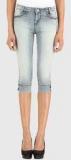 Xpose Light Blue Washed Capri Women