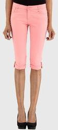 Xpose Peach Solid Capri Women