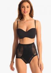 Prettysecrets Black Rose Tummy Tucker women