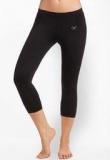 Prettysecrets Black Solid Capri Women