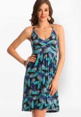 Prettysecrets Blue Printed Beachwear women