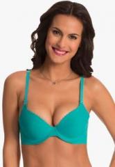 Prettysecrets Green Solid Bra women