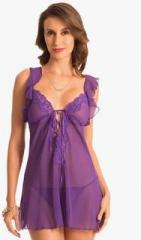 Prettysecrets Radiant Purple Plunge Love Babydoll